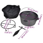 Cratiță din fontă cu accesorii 4,2 L Cratiță din fontă cu accesorii 4,2 L