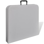 Masă grădină pliabilă HDPE 122 cm Alb Masă grădină pliabilă HDPE 122 cm Alb