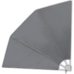 vidaXL Copertină laterală pliabilă de balcon, gri, 210x210 cm vidaXL Copertină laterală pliabilă de balcon, gri, 210x210 cm