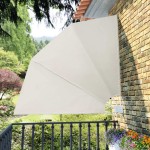 vidaXL Copertină laterală pliabilă de balcon, crem, 210x210 cm vidaXL Copertină laterală pliabilă de balcon, crem, 210x210 cm