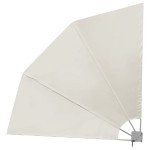 vidaXL Copertină laterală pliabilă de balcon, crem, 210x210 cm vidaXL Copertină laterală pliabilă de balcon, crem, 210x210 cm