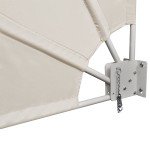 vidaXL Copertină laterală pliabilă de balcon, crem, 160x240 cm vidaXL Copertină laterală pliabilă de balcon, crem, 160x240 cm