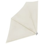 vidaXL Copertină laterală pliabilă de balcon, crem, 140x140 cm vidaXL Copertină laterală pliabilă de balcon, crem, 140x140 cm