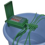Sistem automat de irigat cu aspersoare și temporizator Sistem automat de irigat cu aspersoare și temporizator