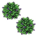 Set arbuști ornamentali artificiali bilă cu lavandă, 2 buc., 28 cm Set arbuști ornamentali artificiali bilă cu lavandă, 2 buc., 28 cm
