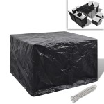 vidaXL Husă mobilier grădină, 8 ocheți, 113x113x73 cm vidaXL Husă mobilier grădină, 8 ocheți, 113x113x73 cm