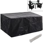 vidaXL Husă mobilier grădină, 8 ocheți, 180x140x90 cm vidaXL Husă mobilier grădină, 8 ocheți, 180x140x90 cm