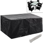 vidaXL Husă mobilier grădină, 8 ocheți, 240x140x90 cm vidaXL Husă mobilier grădină, 8 ocheți, 240x140x90 cm