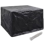 vidaXL Husă mobilier grădină, 8 ocheți,135x135x90 cm vidaXL Husă mobilier grădină, 8 ocheți,135x135x90 cm