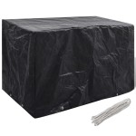 vidaXL Husă mobilier grădină, 8 ocheți, 140x70x90 cm vidaXL Husă mobilier grădină, 8 ocheți, 140x70x90 cm