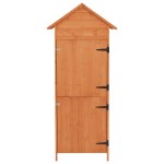vidaXL Dulap depozitare de grădină, maro, 42,5 x 64 x 190 cm vidaXL Dulap depozitare de grădină, maro, 42,5 x 64 x 190 cm
