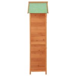 vidaXL Dulap depozitare de grădină, maro, 42,5 x 64 x 190 cm vidaXL Dulap depozitare de grădină, maro, 42,5 x 64 x 190 cm