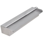 vidaXL Fântână piscină dreptunghiulară LED-uri 45 cm oțel inoxidabil vidaXL Fântână piscină dreptunghiulară LED-uri 45 cm oțel inoxidabil
