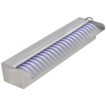vidaXL Fântână piscină dreptunghiulară LED-uri 45 cm oțel inoxidabil vidaXL Fântână piscină dreptunghiulară LED-uri 45 cm oțel inoxidabil