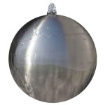 vidaXL Fântână sferică de grădină cu LED-uri, 20 cm, oțel inoxidabil vidaXL Fântână sferică de grădină cu LED-uri, 20 cm, oțel inoxidabil