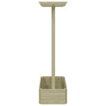 vidaXL Pergolă de grădină cu jardinieră, 162 x 56 x 204 cm, lemn