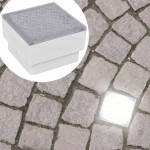 2 Spoturi LED încastrabile în sol 100 x 100 x 68 mm 2 Spoturi LED încastrabile în sol 100 x 100 x 68 mm