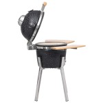 Grătar Kamado cu afumătoare din ceramică 81 cm Grătar Kamado cu afumătoare din ceramică 81 cm
