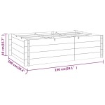 vidaXL Strat înălțat, 150 x 100 x 40 cm, lemn tratat vidaXL Strat înălțat, 150 x 100 x 40 cm, lemn tratat