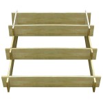vidaXL Jardinieră cu 3 niveluri, 90 x 90 x 35 cm, lemn tratat vidaXL Jardinieră cu 3 niveluri, 90 x 90 x 35 cm, lemn tratat