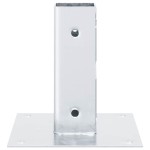 vidaXL Baze stâlp pătrate 4 buc Argintiu 51x51 mm Oțel galvanizat