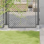 vidaXL Baze stâlp pătrate 4 buc Argintiu 61x61 mm Oțel galvanizat vidaXL Baze stâlp pătrate 4 buc Argintiu 61x61 mm Oțel galvanizat