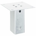 vidaXL Baze stâlp pătrate 4 buc Argintiu 71x71 mm Oțel galvanizat vidaXL Baze stâlp pătrate 4 buc Argintiu 71x71 mm Oțel galvanizat