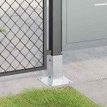 vidaXL Baze stâlp pătrate 12 buc Argintiu 71x71 mm Oțel galvanizat vidaXL Baze stâlp pătrate 12 buc Argintiu 71x71 mm Oțel galvanizat