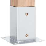 vidaXL Baze stâlp pătrate 12 buc Argintiu 81x81 mm Oțel galvanizat vidaXL Baze stâlp pătrate 12 buc Argintiu 81x81 mm Oțel galvanizat