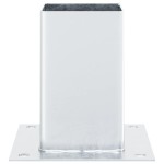 vidaXL Baze stâlp pătrate 12 buc Argintiu 81x81 mm Oțel galvanizat vidaXL Baze stâlp pătrate 12 buc Argintiu 81x81 mm Oțel galvanizat