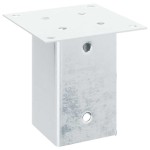 vidaXL Baze stâlp pătrate 12 buc Argintiu 91x91 mm Oțel galvanizat vidaXL Baze stâlp pătrate 12 buc Argintiu 91x91 mm Oțel galvanizat