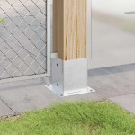 vidaXL Baze stâlp pătrate 12 buc Argintiu 101x101 mm Oțel galvanizat vidaXL Baze stâlp pătrate 12 buc Argintiu 101x101 mm Oțel galvanizat