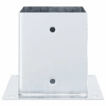 vidaXL Baze stâlp pătrate 12 buc Argintiu 101x101 mm Oțel galvanizat vidaXL Baze stâlp pătrate 12 buc Argintiu 101x101 mm Oțel galvanizat
