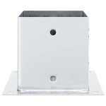 vidaXL Baze stâlp pătrate 12 buc Argintiu 141x141 mm Oțel galvanizat vidaXL Baze stâlp pătrate 12 buc Argintiu 141x141 mm Oțel galvanizat
