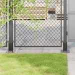 vidaXL Baze de stâlp pătrate 12 buc Antracit Oțel acoperit cu pulbere vidaXL Baze de stâlp pătrate 12 buc Antracit Oțel acoperit cu pulbere