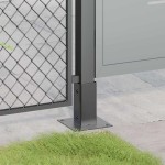 vidaXL Baze de stâlp pătrate 12 buc Antracit Oțel acoperit cu pulbere vidaXL Baze de stâlp pătrate 12 buc Antracit Oțel acoperit cu pulbere