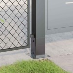 vidaXL Baze de stâlp pătrate 12 buc Antracit Oțel acoperit cu pulbere vidaXL Baze de stâlp pătrate 12 buc Antracit Oțel acoperit cu pulbere
