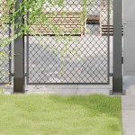 vidaXL Baze stâlp pătrate 4 buc Antracit Oțel acoperit cu pulbere vidaXL Baze stâlp pătrate 4 buc Antracit Oțel acoperit cu pulbere