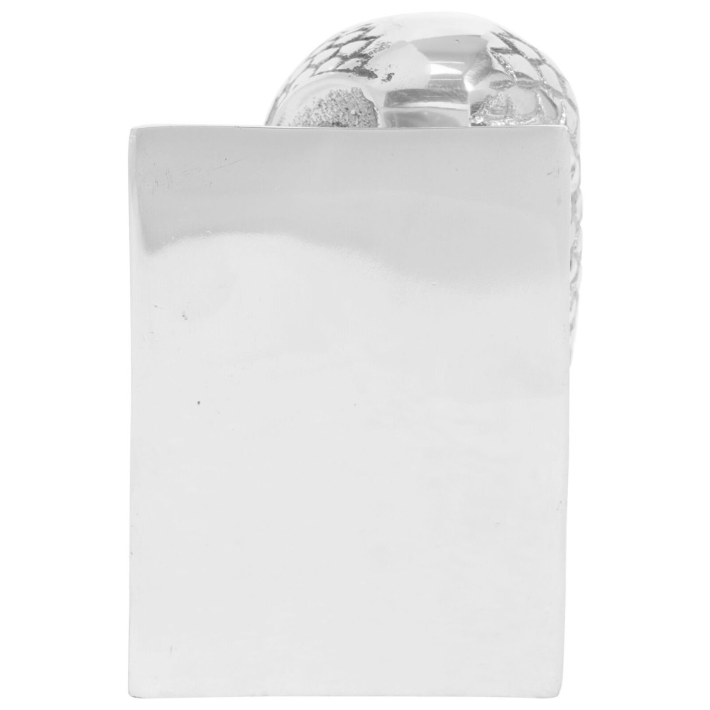 vidaXL Suporturi cărți 2 buc., argintiu, 7x9x11 cm, aluminiu, bufniță