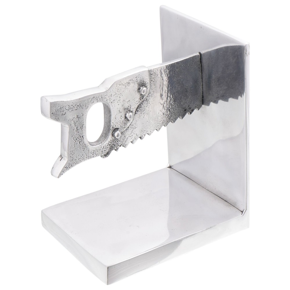 vidaXL Suporturi cărți 2 buc. argintiu 11x14x17,5cm aluminiu ferăstrău