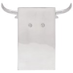 vidaXL Suporturi cărți 2 buc., argintiu, 21,5x15,5x20 cm, aluminiu, taur vidaXL Suporturi cărți 2 buc., argintiu, 21,5x15,5x20 cm, aluminiu, taur