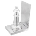 vidaXL Suporturi cărți 2 buc., argintiu, 11x12x19,5 cm, aluminiu, șah vidaXL Suporturi cărți 2 buc., argintiu, 11x12x19,5 cm, aluminiu, șah