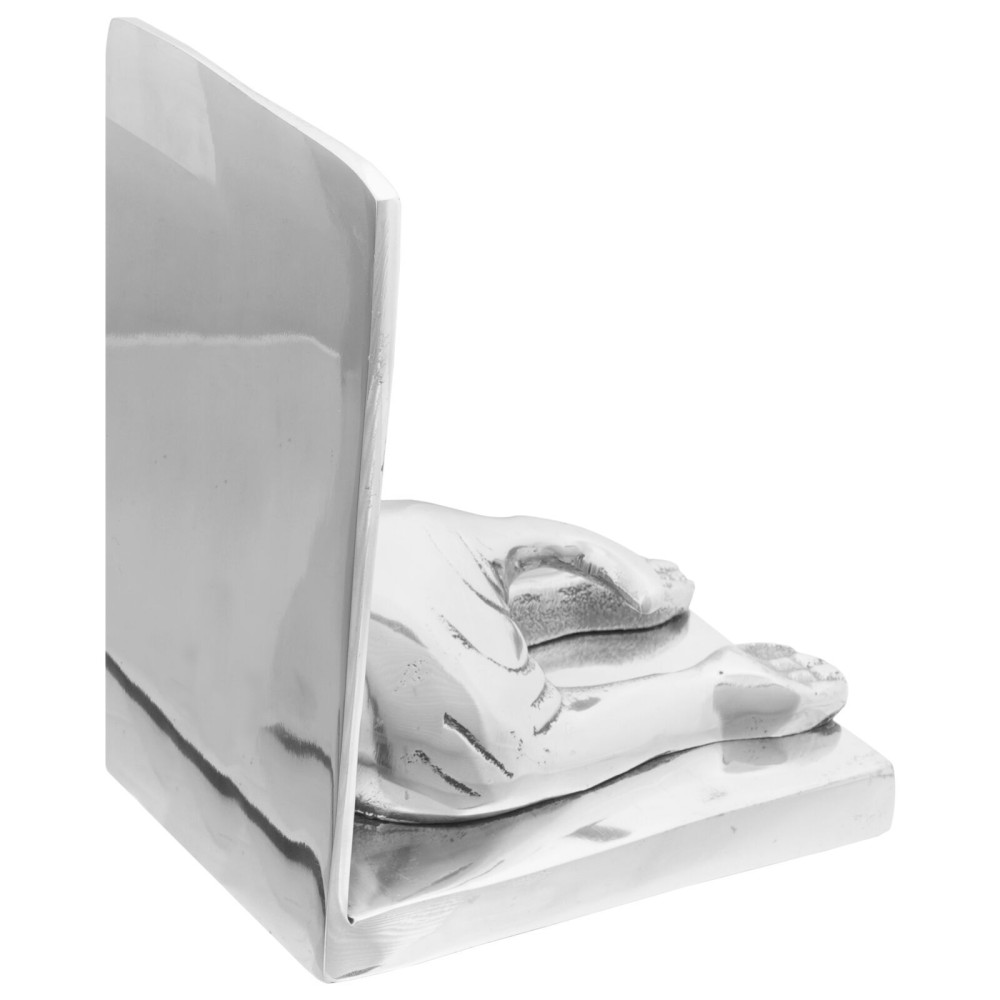 vidaXL Suporturi cărți 2 buc., argintiu, 12x15x18 cm, aluminiu, câine