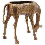 vidaXL Vas de gheață formă de girafă, alamă, 49x22x39 cm, aluminiu vidaXL Vas de gheață formă de girafă, alamă, 49x22x39 cm, aluminiu