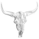 vidaXL Cruzimea de taur Argintiu 53 x 11 x 40 cm Aluminiu