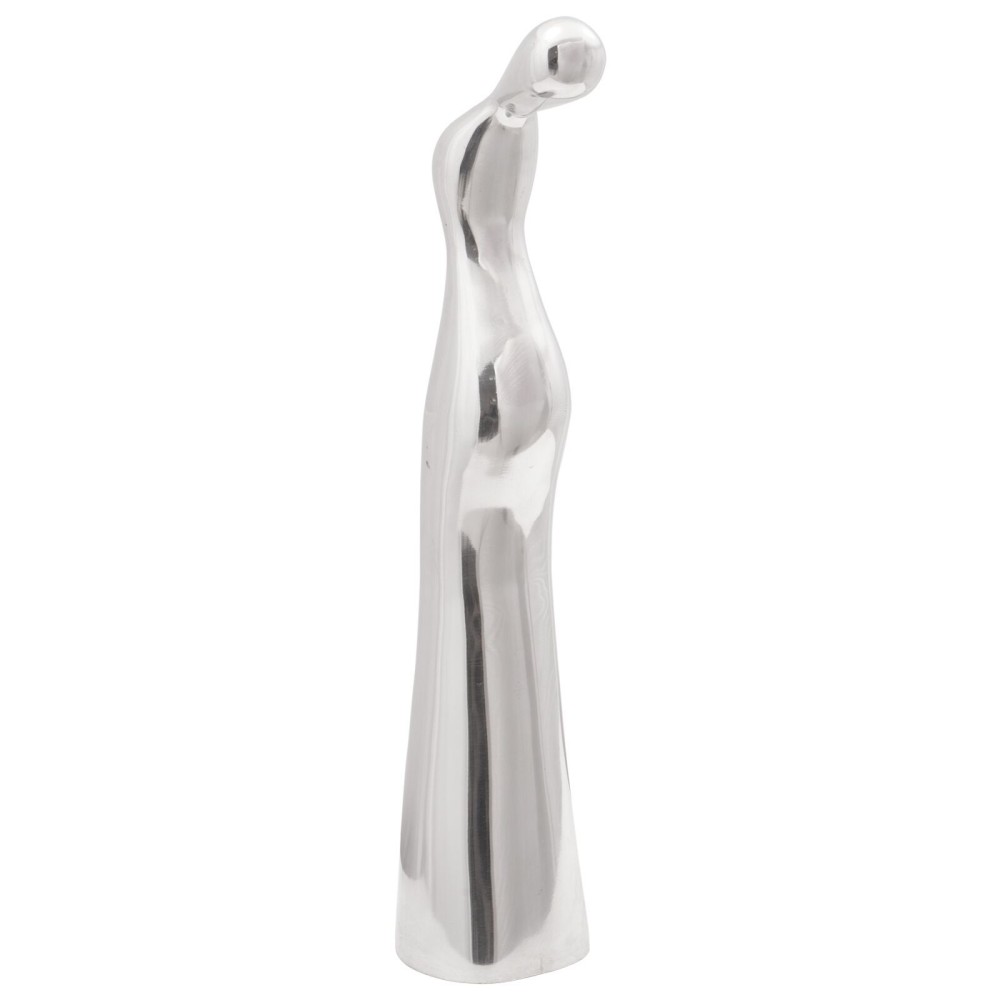 vidaXL Sculptură, argintiu, 10x16x49 cm, aluminiu
