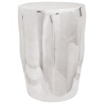 vidaXL Scaun, argintiu, 33x33x45 cm, aluminium