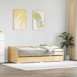 vidaXL Pat de zi cu căuț fără saltea „IRUN” 90x200 cm vidaXL Pat de zi cu căuț fără saltea „IRUN” 90x200 cm