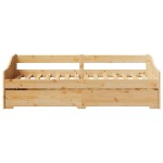 vidaXL Pat de zi cu căuț fără saltea „IRUN” 90x200 cm vidaXL Pat de zi cu căuț fără saltea „IRUN” 90x200 cm