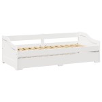 vidaXL Pat de zi cu șutul fără saltea „IRUN” Alb 90x200 cm